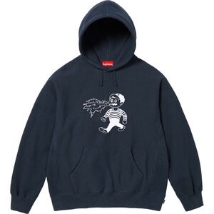 *RARE* Supreme Homerun Hooded Sweatshirt in Navy Blue size XL